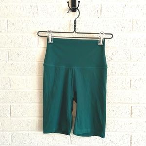 ThirdLove teal bike shorts. Size M